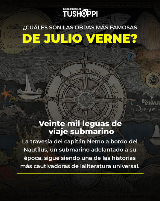 ¿Cuáles son las obras más famosas de Julio Verne?
